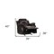Homeroots 36" X 38" X 40" Brown  Chair 366296 - alternate 2