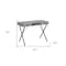 Homeroots 42" Gray and Black Computer Desk With Two Drawers 489880 - alternate 3
