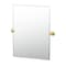 Gatco Designer II 31.5" Frameless Rectangle Mirror, Brushed Brass 5059S - alternate 1