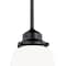 Vaxcel Huntley Bronze Farmhouse Schoolhouse Mini Pendant Ceiling Light White Glass P0241 - alternate 3