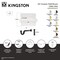 Kingston Brass 24" Ceramic Single Bowl Wall Mount Kitchen Sink with Strainer, White/Antique Brass KGPKWS2419173 - alternate 4