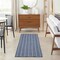 Homeroots 8' Blue And Ivory Geometric Indoor Outdoor Runner Rug 564050 - alternate 3