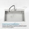 Wrightmaster 30 in. Drop-In Single Bowl 20 Gauge Silver Stainless Steel Kitchen Sink with Drain and Hook ZOR-BR02D-301908 - alternate 3