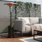 Homeroots 40000 BTU Black Steel Propane Cylindrical Pole Standing Patio Heater 480583 - alternate 2