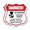 Signmission Pregnant Women Shield Sign Danger! Atten, 12 inch X 12 inch, Aluminum Metal Sign, 2PK SHI-A-2PACK-12-433 - alternate 1