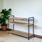 Homeroots Brown And Black Metal Three Tier Etagere Bookcase 486319 - alternate 2