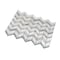 Apollo Tile Gray 11x12 Bianco Carrara Eastern White Marble Polished Floor and Wall Mosaic Tile 4.3sqft/case, 5PK APLDC88H03A - alternate 2
