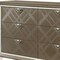 Homeroots 66" Champagne Solid and Manufactured Wood Six Drawer Double Dresser 490468 - alternate 2