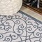 Jonathan Y Madrid Vintage Filigree Textured Weave Blue/Cream 2 ft. x 8 ft. Indoor/Outdoor Runner Rug SMB107F-28 - alternate 4