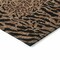Homeroots 8' Brown Round Animal Print Washable Indoor Outdoor Area Rug 607634 - alternate 3
