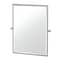 Gatco A-Line 31.5" Framed Rectangle Mirror, Satin Nickel 5669FS - alternate 1