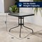Flash Furniture Square Table Set, Aluminum, Glass, Metal, Plastic, Rattan, Clear TLH-073SQ-037BK4-GG - alternate 7