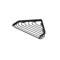 Gatco Corner 7" Shower Basket, Matte Black 1495MX - alternate 1