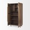 Homeroots 16in Brown Solid Wood Curio Cabinet With Two Doors 727722 - alternate 2