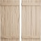 Ekena Millwork Rustic Four Board Joined Board-n-Batten Riverwood Faux Wood Shutters, 22W x 36H, PR SHUBJS22X36RWPR - alternate 1