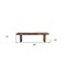 Homeroots 68" Dark Brown Solid Wood Dining Bench 522083 - alternate 4