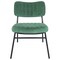 Leisuremod Marilane Velvet Accent Chair with Metal Frame, Turquoise MA29BU - alternate 2