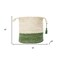 Homeroots 19" White Jute Basket 704894 - alternate 3