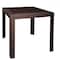 Leisuremod Mace Weave Design Outdoor Square Dining Table, Brown MT31BR - alternate 1