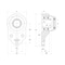 Ntn Thermoplastic Three Bolt Flange SUCFBL208 - alternate 2