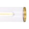 Vaxcel Levitt 2 Light Satin Brass Mid-Century Modern Industrial Bathroom Vanity Fixture Clear Glass W0390 - alternate 4