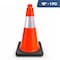Dsv Standard Traffic Safety Cone 18" with Heavy Black Base and Reflective Collar, Orange, PVC 97118 - alternate 1