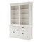 Homeroots 87" White Solid Wood Side Board with Hutch 397119 - alternate 2