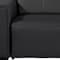 Homeroots 77in Black and Brown Italian Leather Power Reclining Loveseat With Storage 720546 - alternate 4