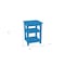 Homeroots 28" Blue Solid Wood Nightstand 548316 - alternate 3