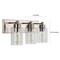 Jonathan Y Irving 22" 3-Light Seeded Glass/Iron Modern Contemporary LED Vanity Light, Nickel JYL7557A - alternate 2