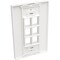 Tripp Lite SINGLE-GANG 6-PORT WALL PLATE KEYSTONE CAT5/6 USB HDMI DPORT RCA N080-106 - alternate 2