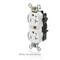 Leviton Plugs&Rcptcls, 20A, 125VAC, Almnd, Nylon MT563-2ST - alternate 2