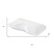 Homeroots Polyester Gel Memory Foam Medium King Size Contour Pillow 523833 - alternate 2