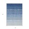 Homeroots 8' X 10' Blue And Gray Ombre Washable Indoor Outdoor Area Rug 595802 - alternate 4