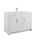 James Martin Vanities Bellshire 48" Sgl Vanity, Bright Wht, Sgl Hole 3 CM Wht Zeus Silestone Top and Matching Backsplash 660-V48-BW-1WZ - alternate 5