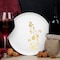 Smarty Had A Party 6.25" White with Gold Floral Round Plastic Pastry Plates, 120PK 216WHG-CASE - alternate 2