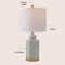 Jonathan Y Diana 23.5 in. Traditional Classic Ceramic and Metal Ginger Jar LED Table Lamp, Green/White/Brass Gol JYL3050D - alternate 3