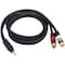 Monoprice A/V Cable, 3.5mm(M)/2 RCA(M), 3ft 5597 - alternate 1
