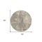Homeroots 8' Beige Ivory And Black Round Geometric Washable Indoor Outdoor Area Rug 577549 - alternate 3