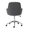 Homeroots Dark Gray and Silver Aluminum and Fabric Adjustable Swivel Rolling Conference Office Chair 544973 - alternate 4