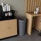 Regal Altair 22 Gallon Round Plastic Gray Wastebasket with Funnel-Top Lid, Heavy-Duty HDPE ZR-TC-500-22RND-GRY+LD-510 - alternate 3