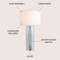 Jonathan Y Isabella 30" Glass LED Table Lamp, Silver JYL1013A - alternate 3