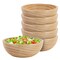 Megachef 6 Piece 7 Inch Pine Wood Bowl Set in Tan 750122130M - alternate 1