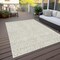 Homeroots 9' X 12' Ivory And Beige Abstract Washable Indoor Outdoor Area Rug 599728 - alternate 4