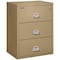 Fireking 3 Drawer, 1 Hr Fire & Impact Rated, 31" Wide Lateral Sand 3-3122-CSA - alternate 1