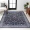 Jonathan Y Kemer All-Over Persian Non-Slip Machine-Washable Black/Blue 4 ft. x 6 ft. Area Rug WSH104D-4 - alternate 3