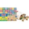 Melissa & Doug Wooden ABC/123 Block Set, 50 Pieces 1900 - alternate 1
