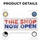Signmission Tire Shop Now Open, 36 Inch x 96 Inch, Vinyl Banner B-96-30893 - alternate 3
