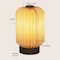 Jonathan Y Banks 8.5" Modern Minimalist Paper Pleated Column Accent LED Table Lamp, Natural JYL9102B - alternate 2