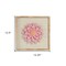 Homeroots 12" X 13" Pink and Off White Flower Wood and Metal Wall Decor 489487 - alternate 2